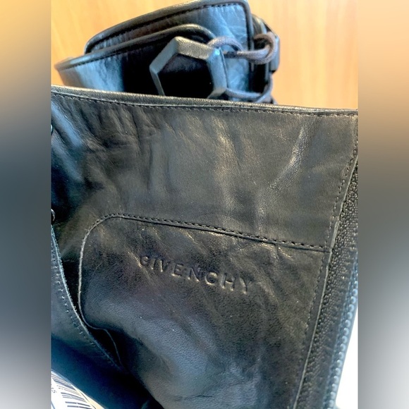 GIVENCHY Authentic Corset Lace Up Black Soft Leather Stiletto Boots - Picture 5 of 16